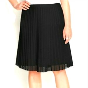 Calvin Klein Plus Mesh Pleated Skirt